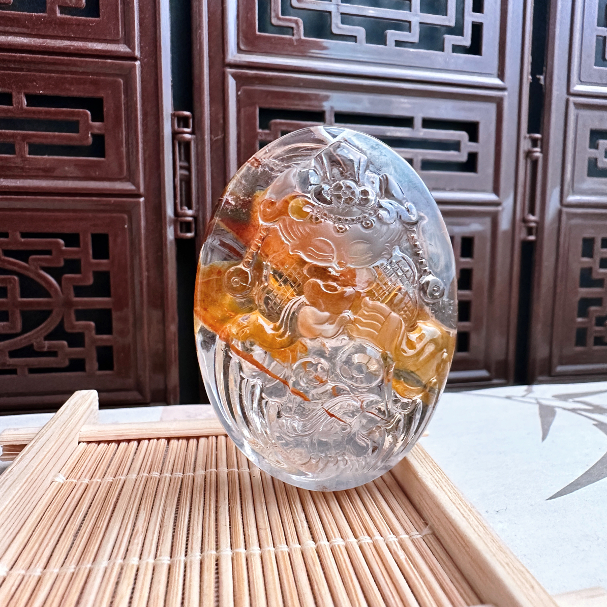 非金属陶瓷吊坠 【如意堂奶奶设计】（节节高升）九尾古月吊坠