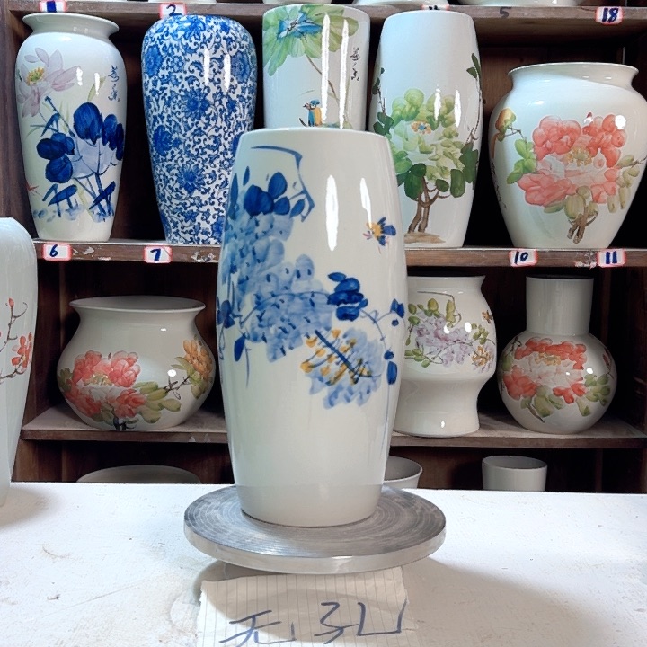 瓶高33腰鼓兰兰紫藤新款新款陶瓷