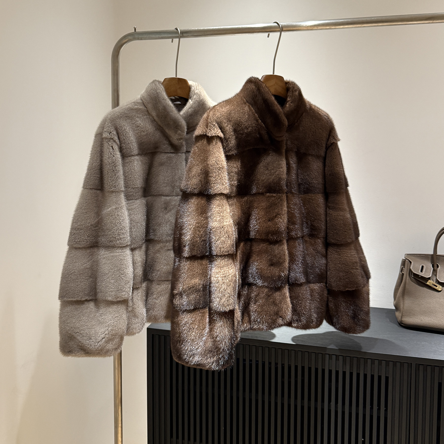 2025秋冬新款进口水貂皮草外套紫标级横排工艺宽松显瘦貂皮大衣女