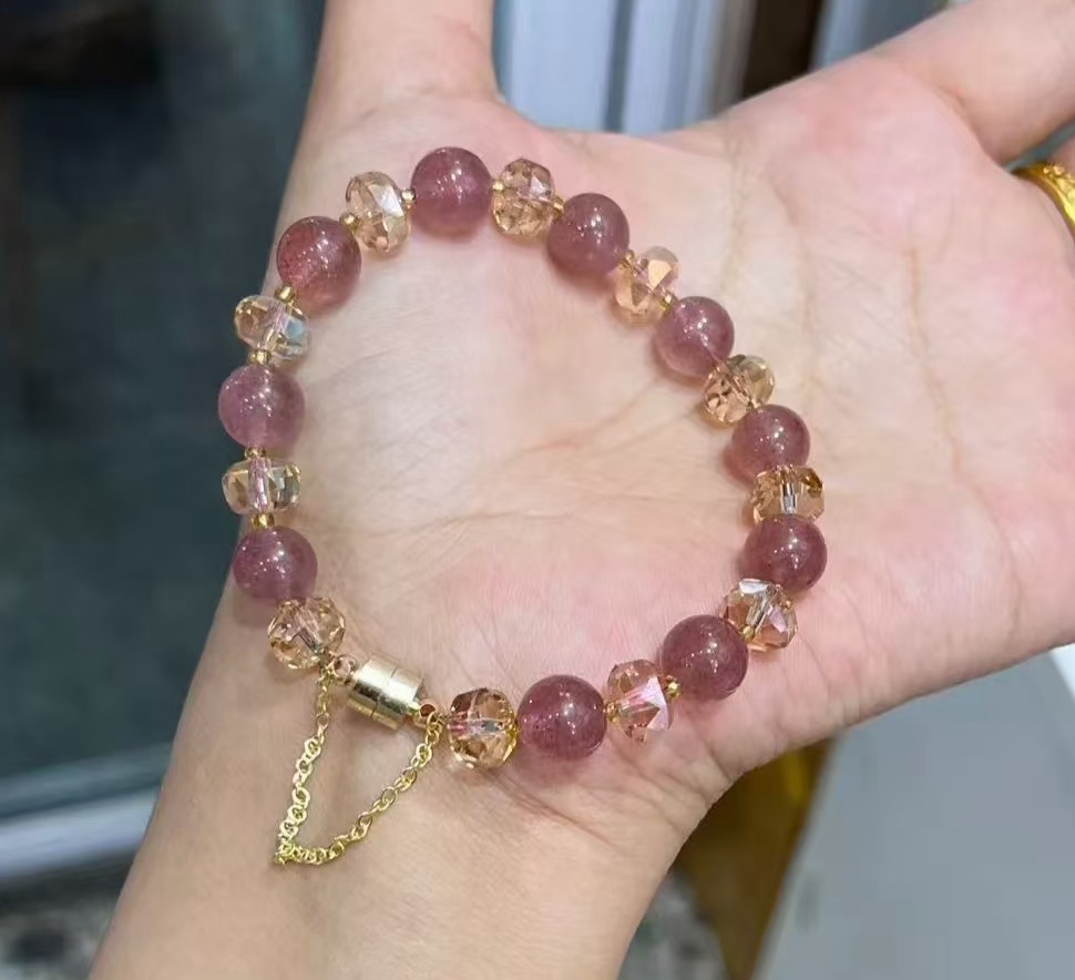 非金属仿水晶手链 【555】617/30-308   小众轻奢时尚手串