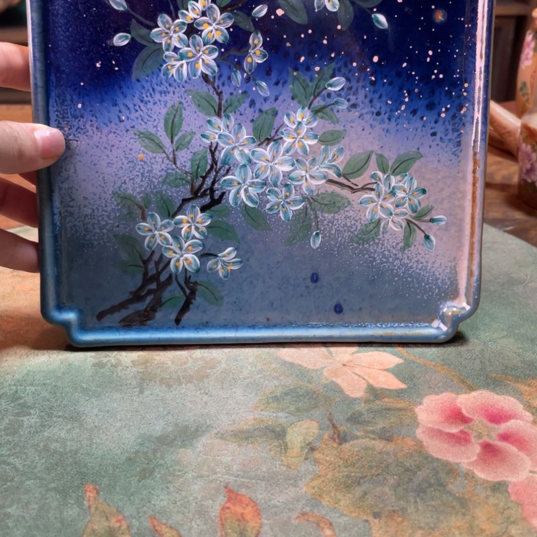 柴烧纯手工手绘陶瓷