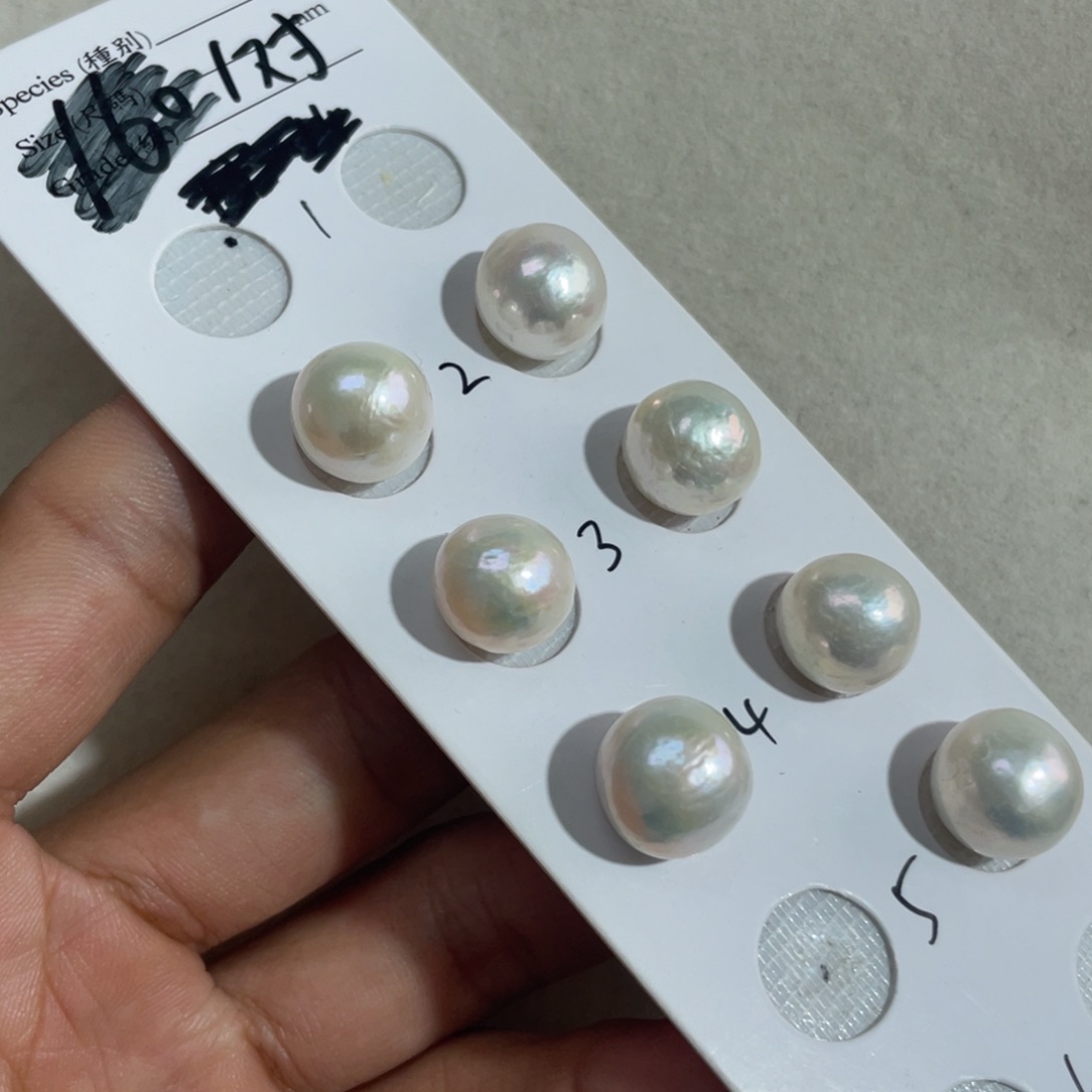 淡水珍珠耳饰银S925镶嵌多样性发一