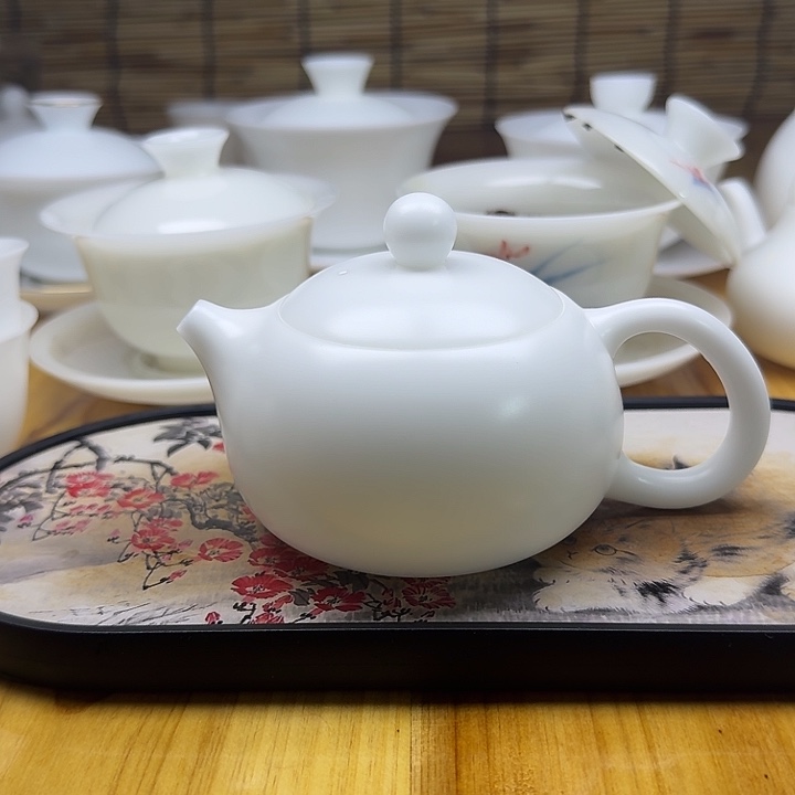 瓷素烧高冰西施凤鸣壶