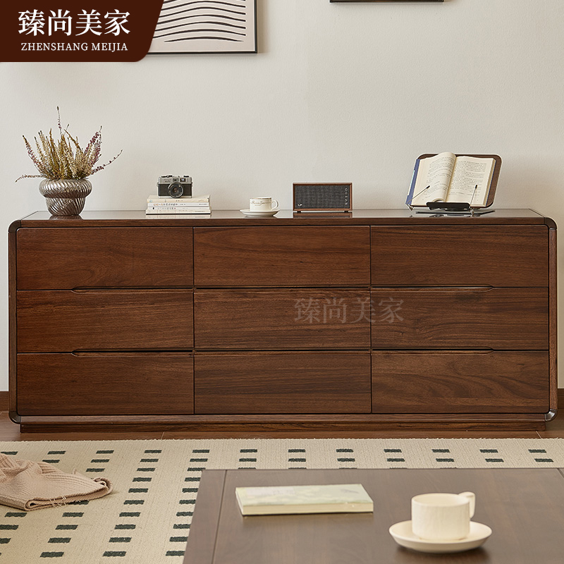 乌金木斗柜九斗柜落地款