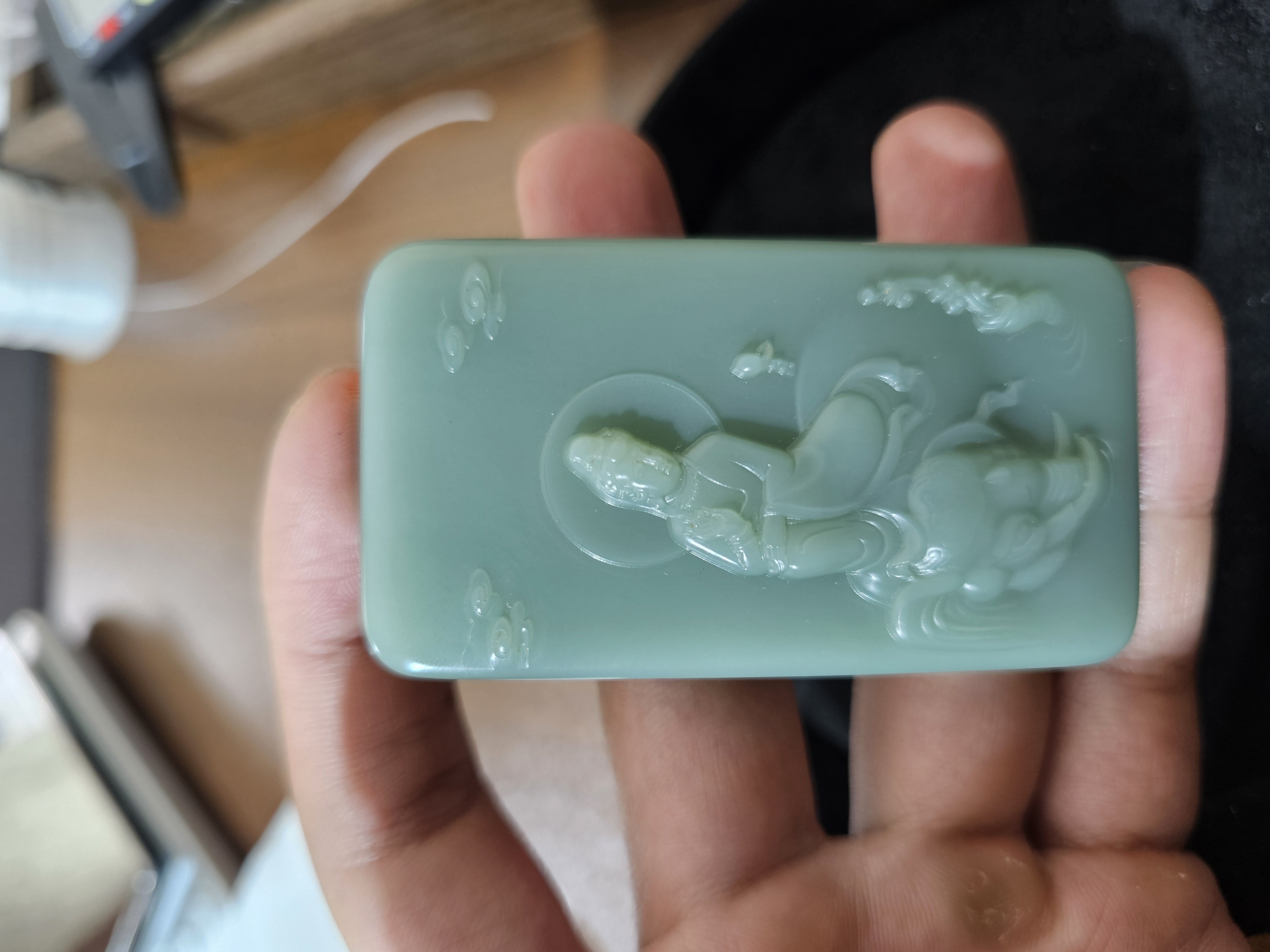 新疆和田玉观音牌