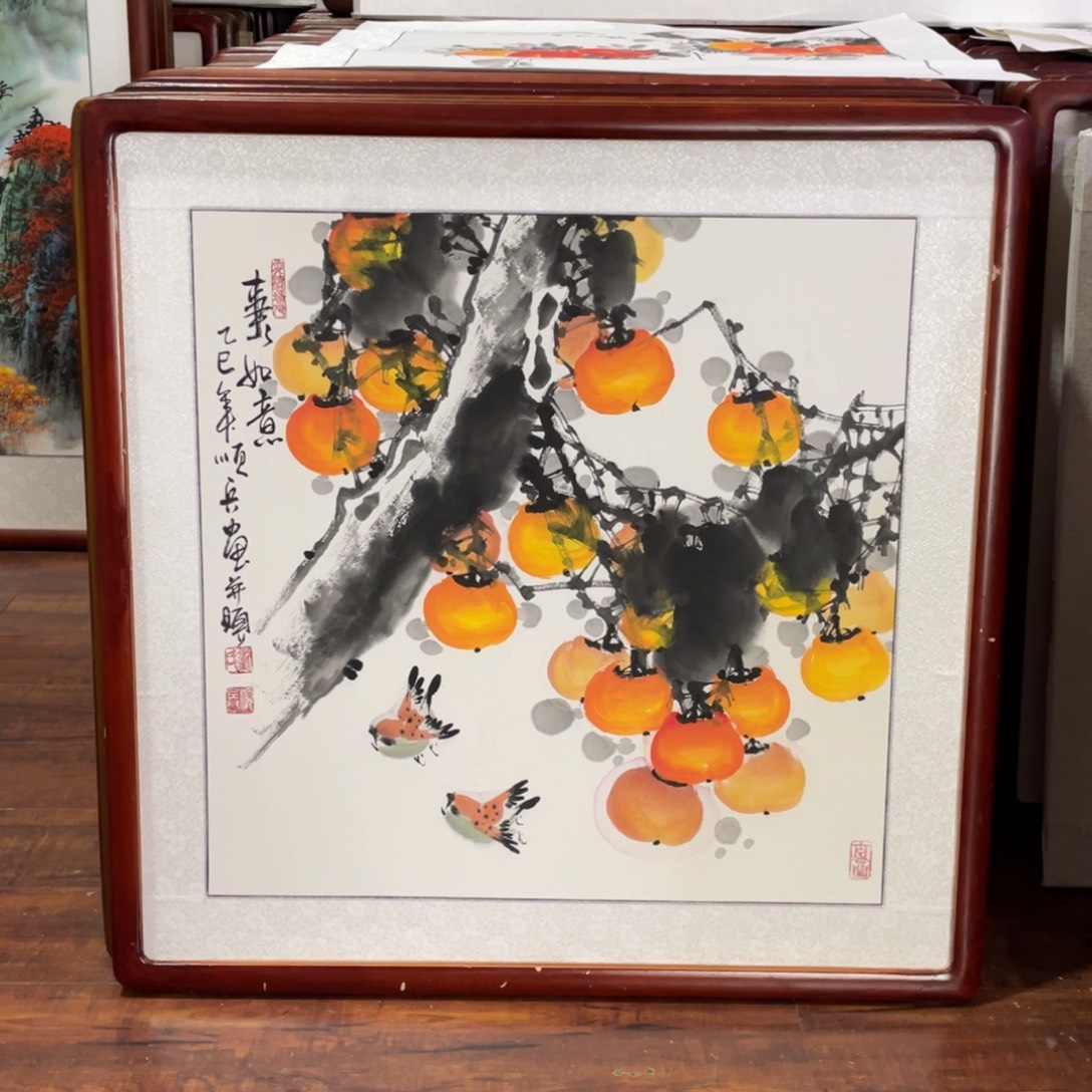 国画带框尺寸63*63厘米