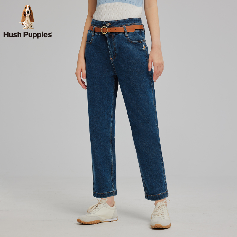 【商场同款】暇步士女装秋冬内里拉绒弹力保暖牛仔裤HSSDWC37CK330