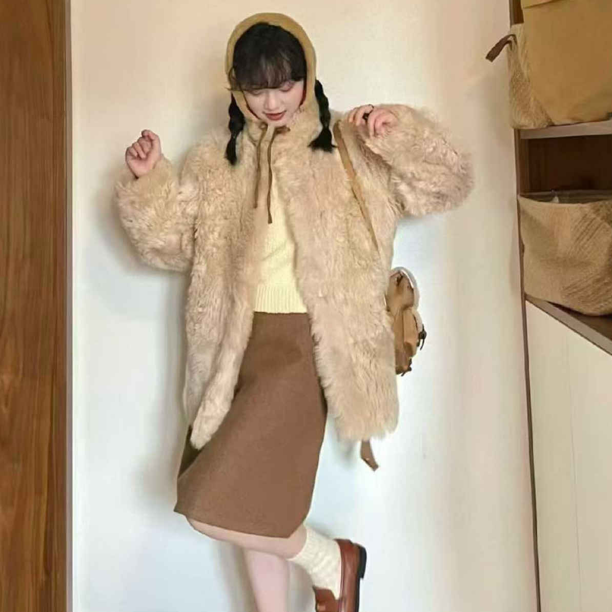 “格调派对”新款托斯卡纳皮毛一体时尚外套