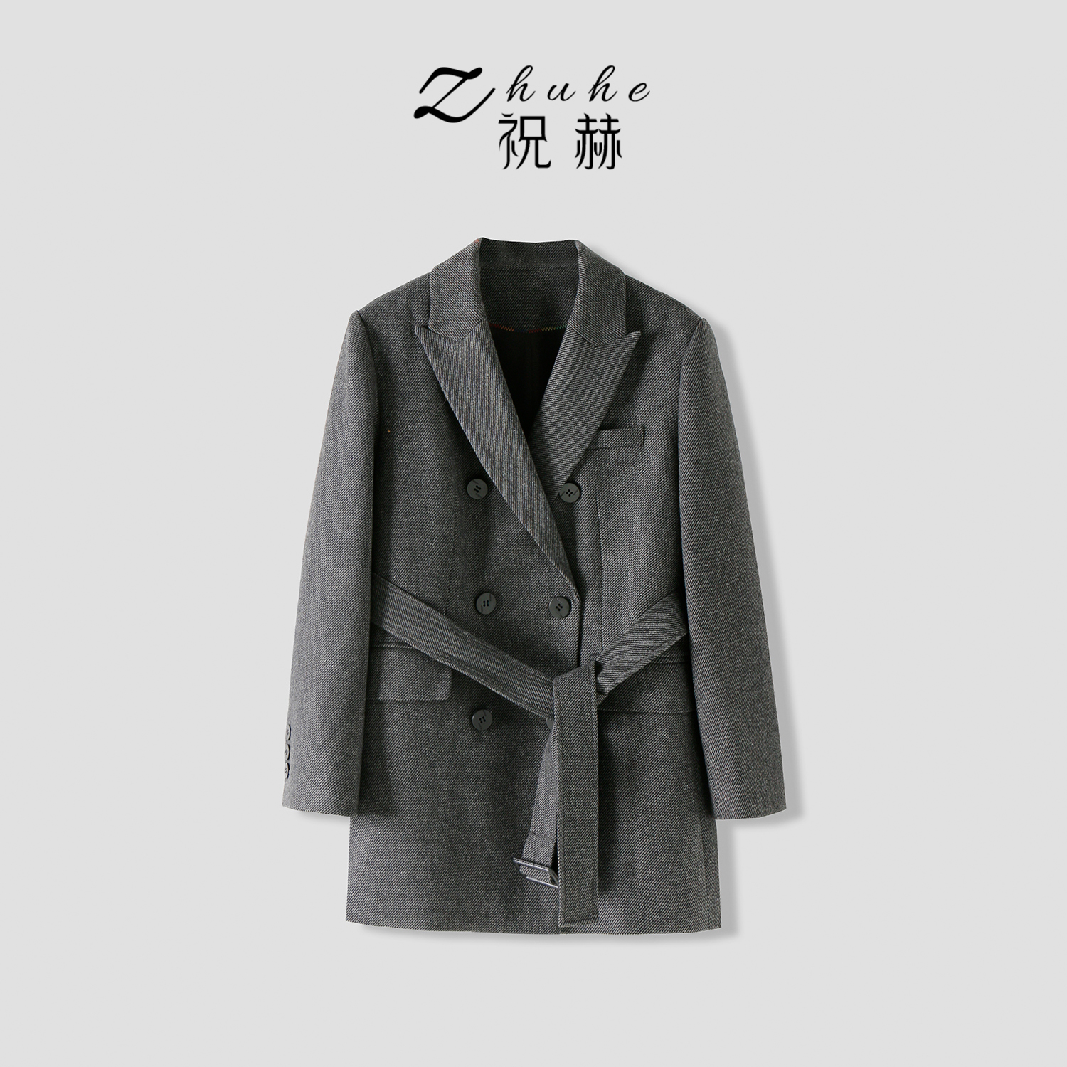 ZHUHU祝赫-秋季高级感新款时尚西装外套-5QWZH109