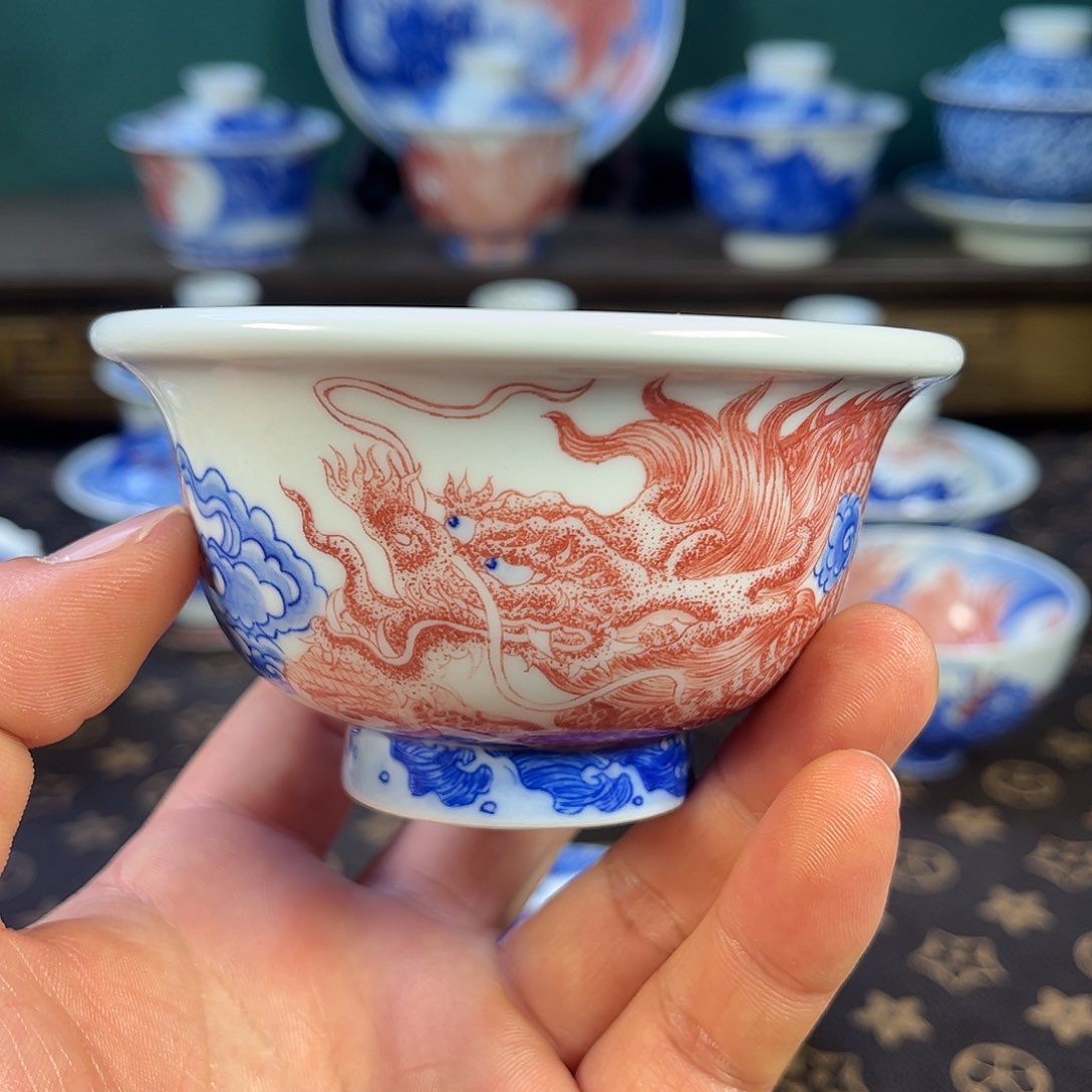 瓷片自成堂景德镇手工手绘