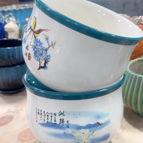 陶瓷口径不清楚问客服满9包邮发谢谢