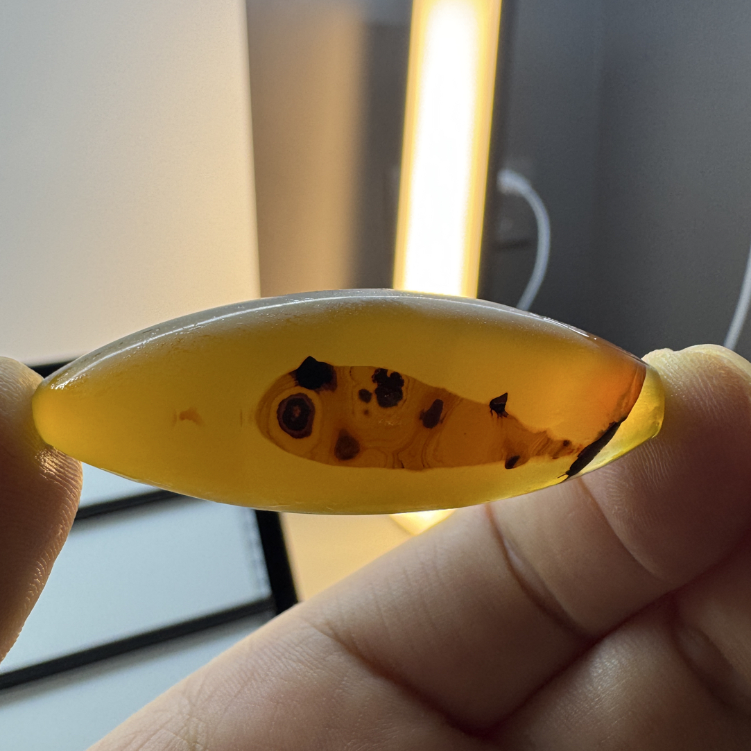 金鱼 天然象形玛瑙 （未打孔）