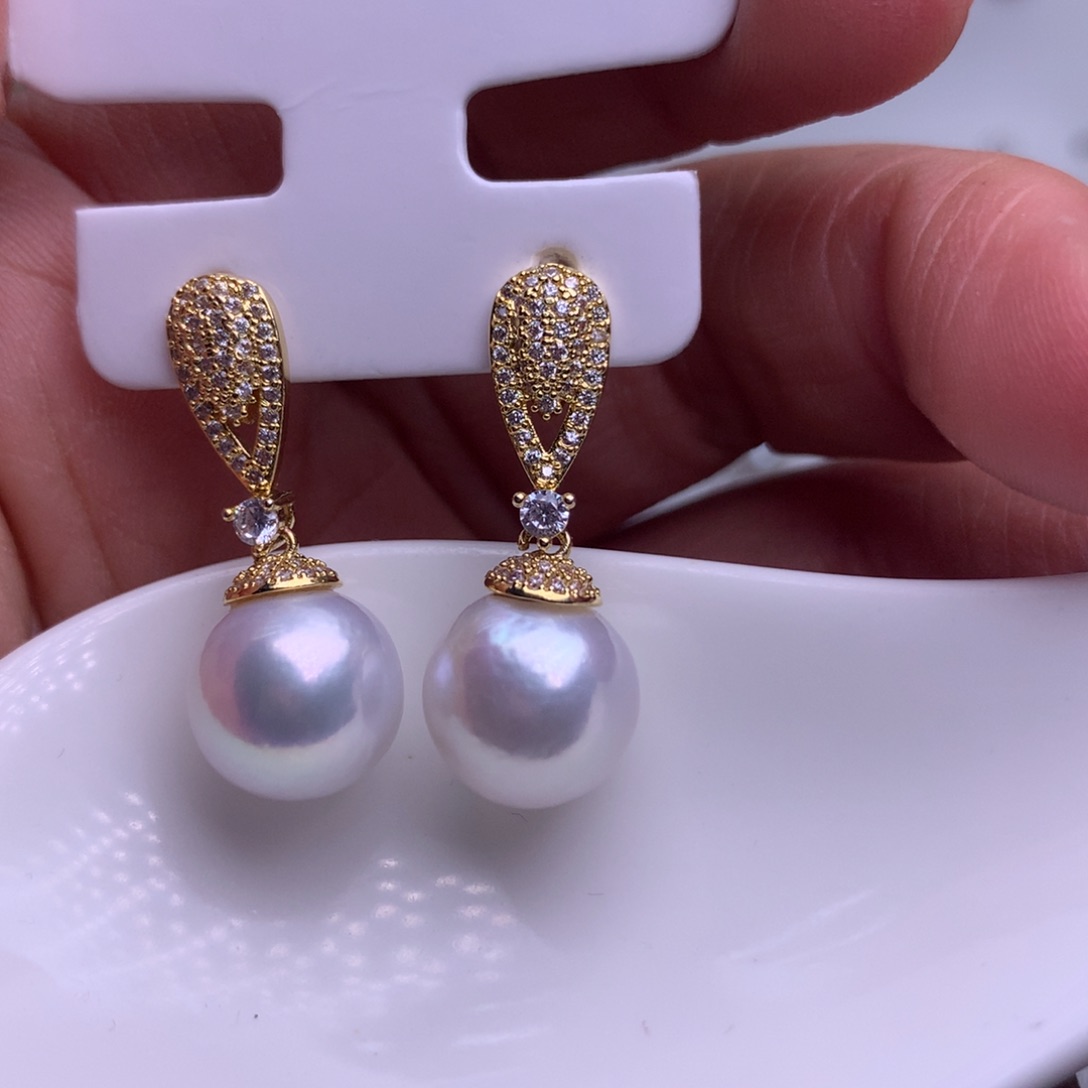 未镶嵌耳饰淡水珍珠