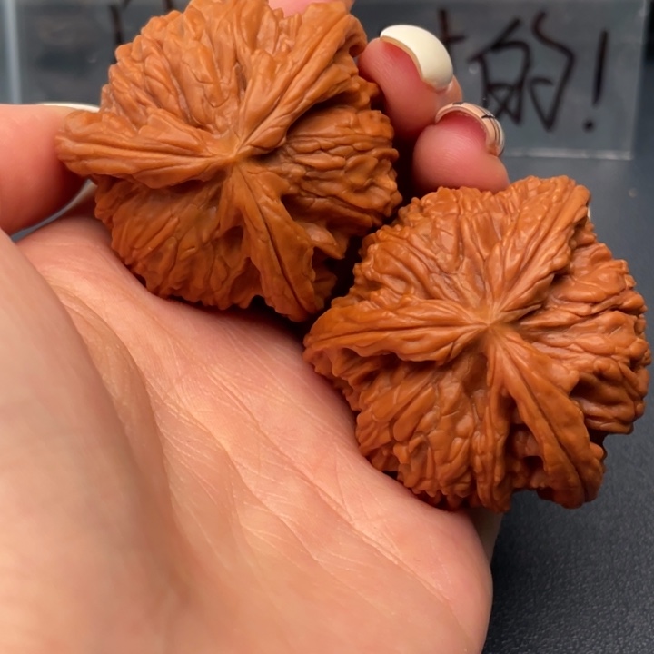 二***宝文玩核桃吊坠白狮子