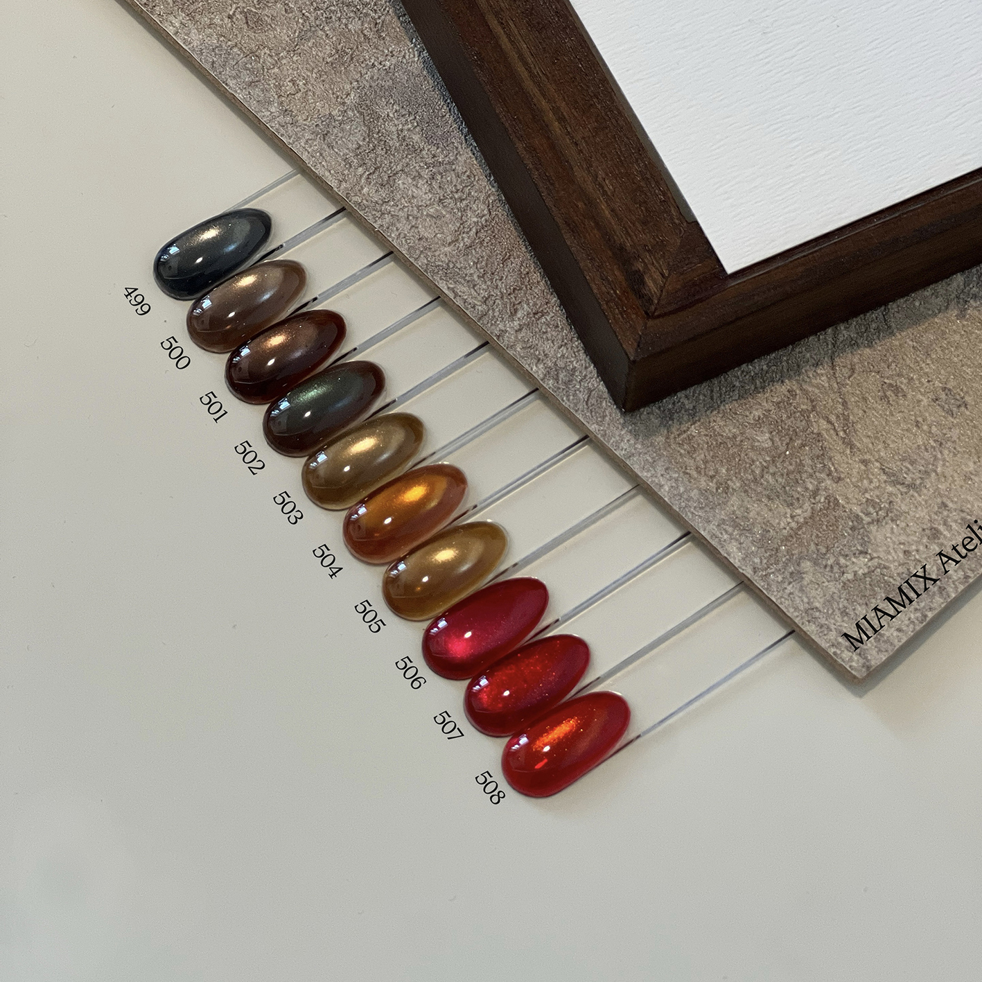 MIAMIX 猫眼499~508甲油胶3g/5g 闪粉胶F01/F08（不试色）