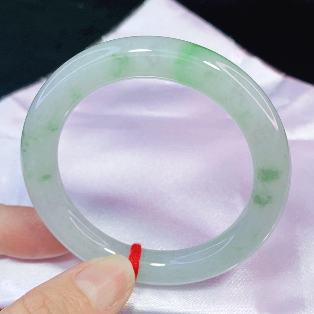 未镶嵌手镯翡翠50.3圆镯新货强推