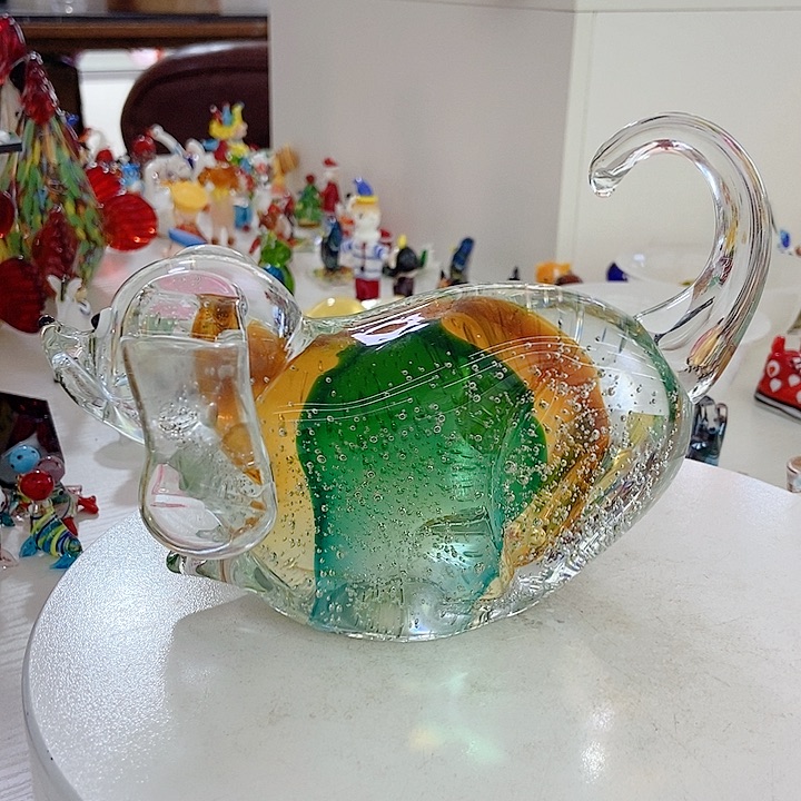 琉璃手工艺品琉璃花瓶高度13厘米17厘米