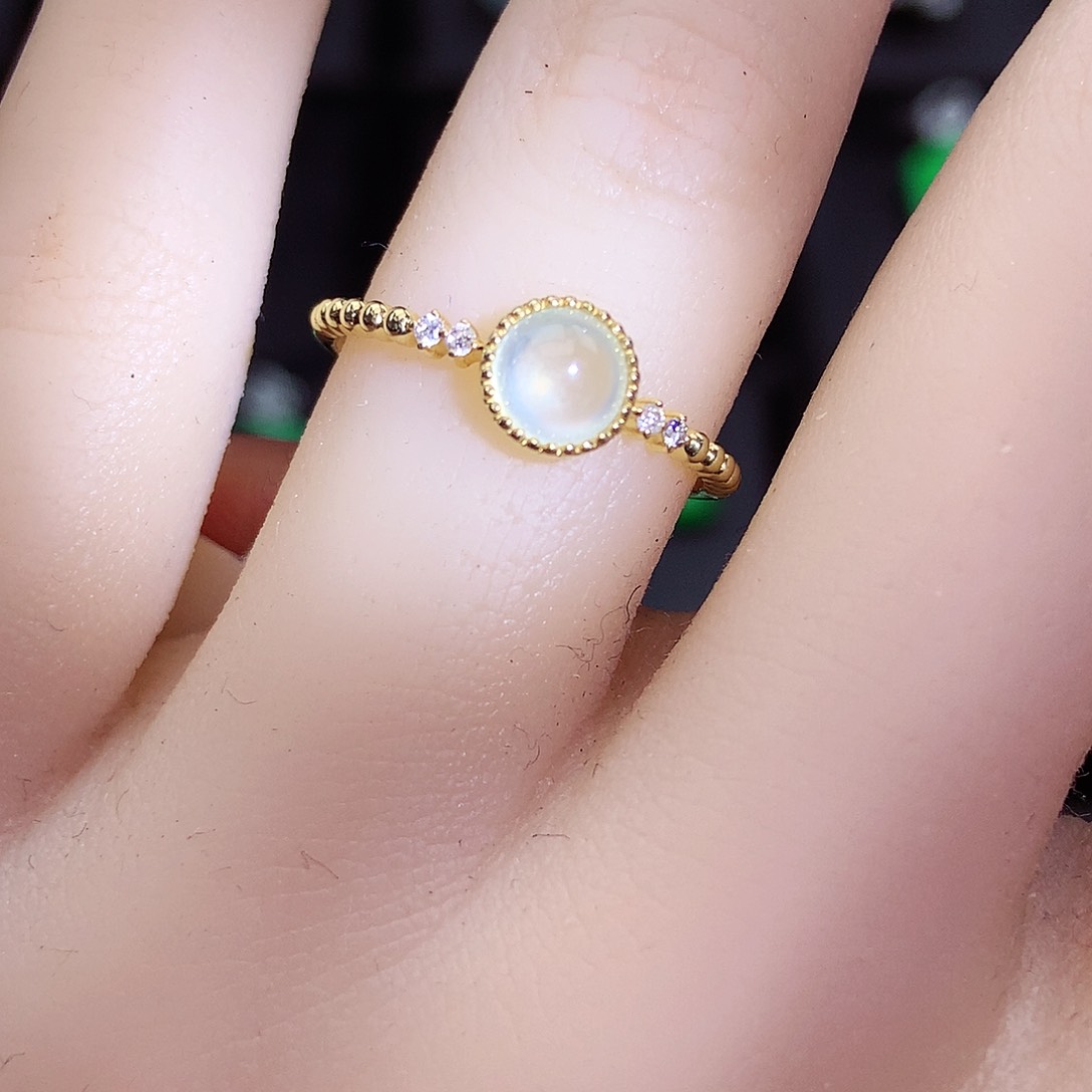 翡翠颈饰18K金镶嵌上新