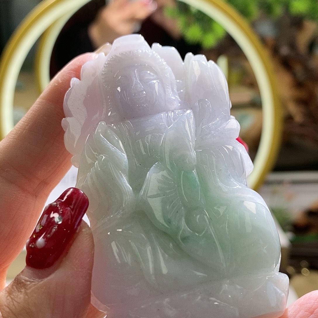 【闪购商品】翡翠颈饰未镶嵌观音