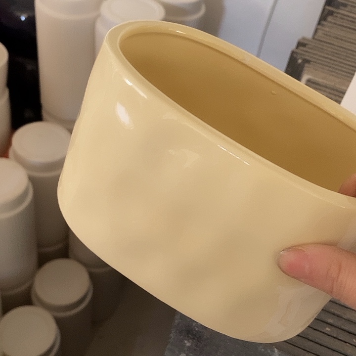 陶摆件陶盆有孔 瑕疵介意勿拍