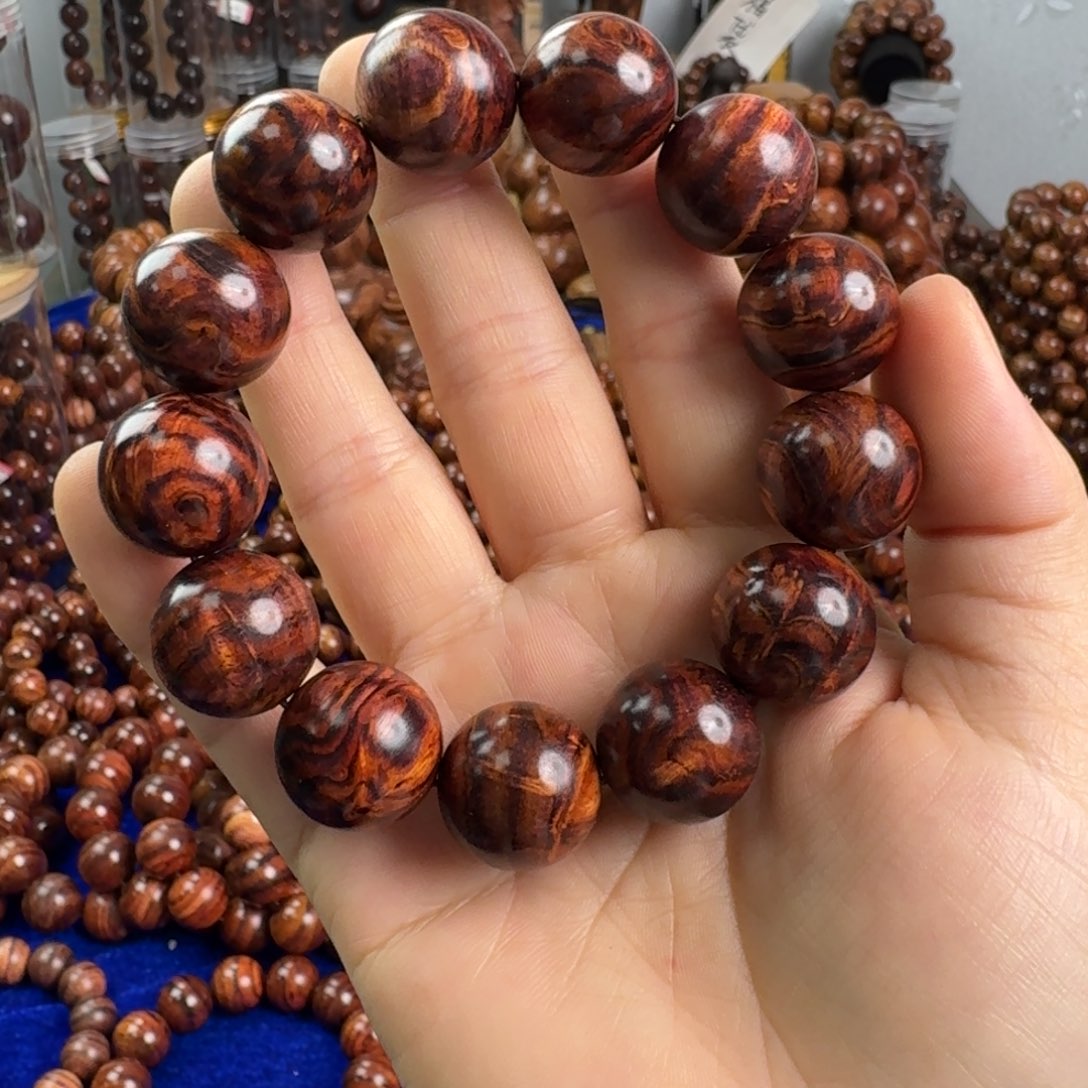 黄花梨/降香黄檀手串/手链1.8海南黄花梨瘤疤手串