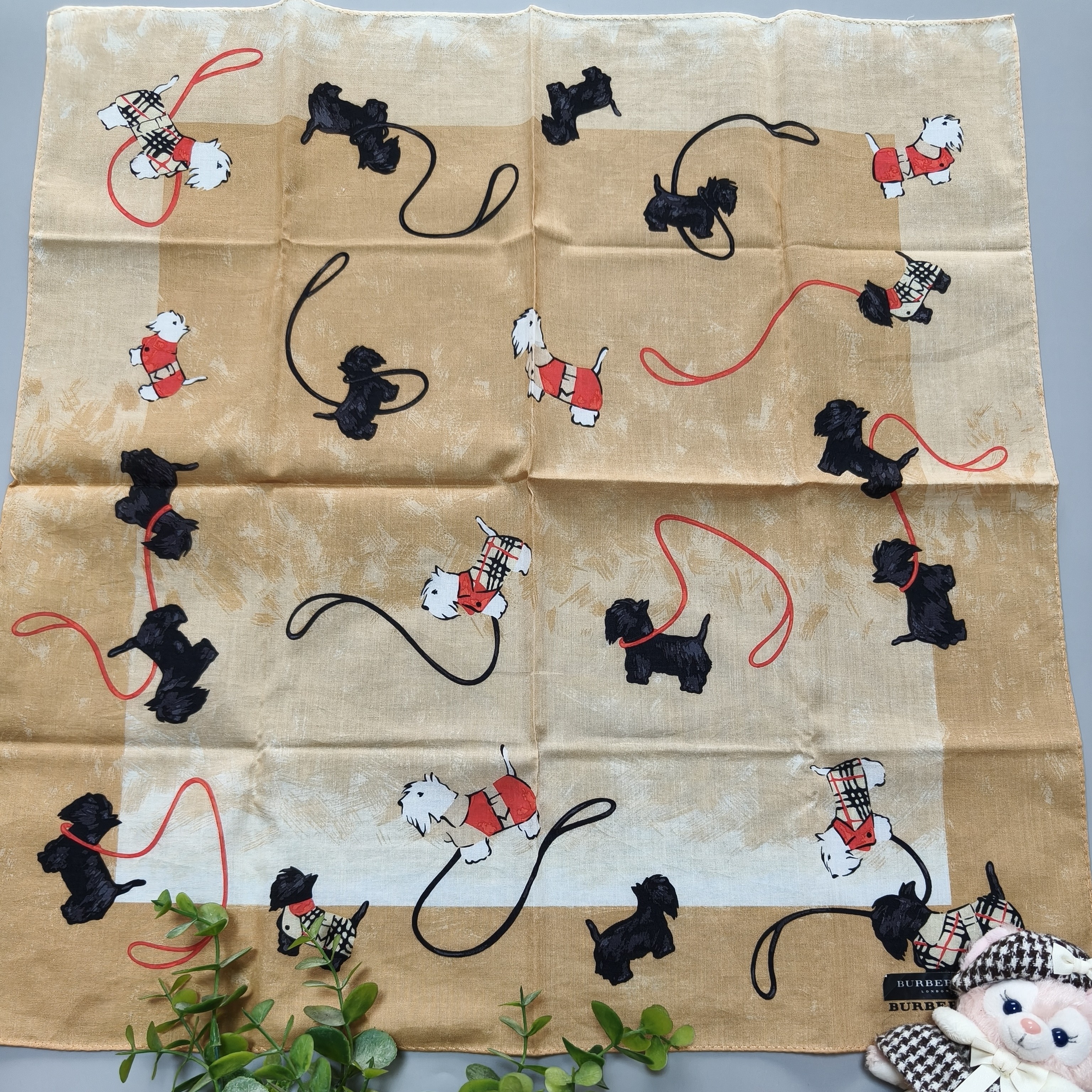 中古方巾纯棉丝棉方巾手帕头巾丝巾(四)