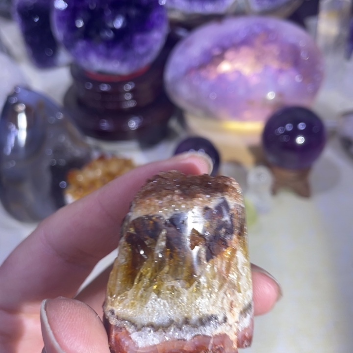 紫晶恐龙蛋未镶嵌