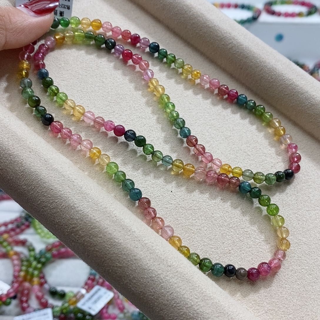 碧玺手链未镶嵌多样性发一条￼