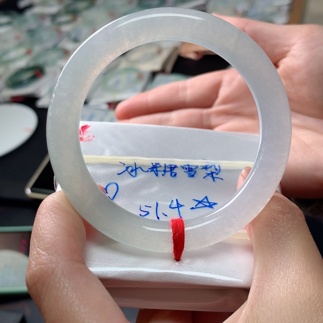 翡翠手镯未镶嵌翡翠手镯圆52 28000全款 订金链接