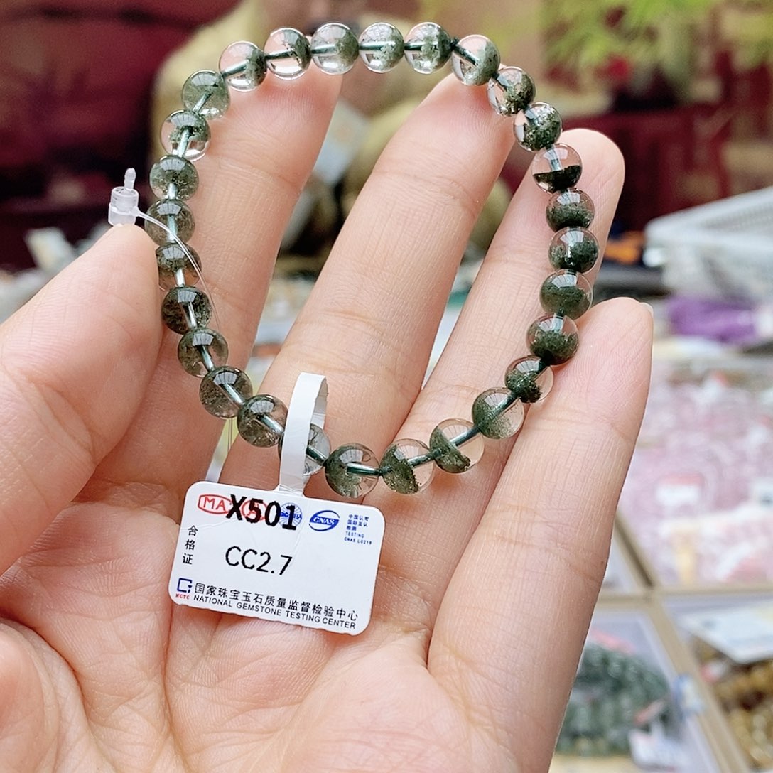 水晶手链未镶嵌X501绿幽灵