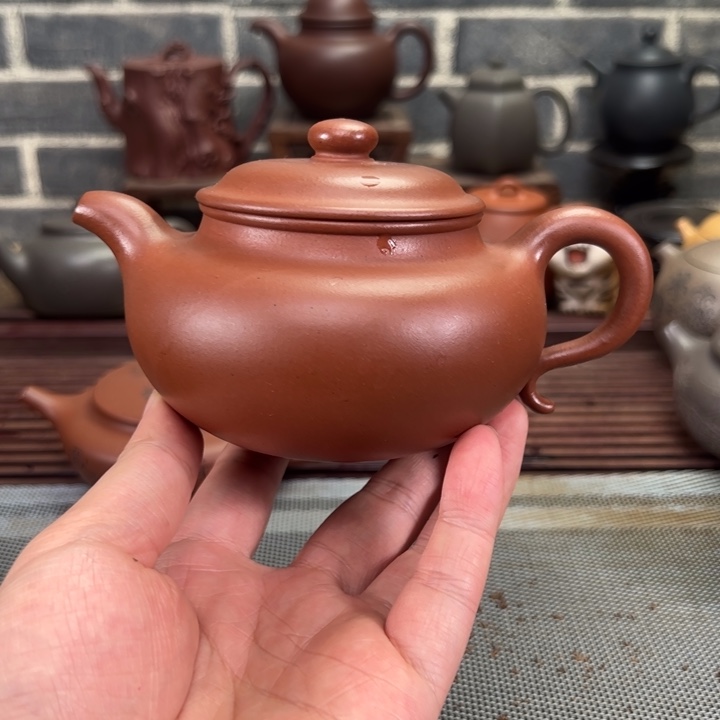 紫砂茶壶一厂大红泥