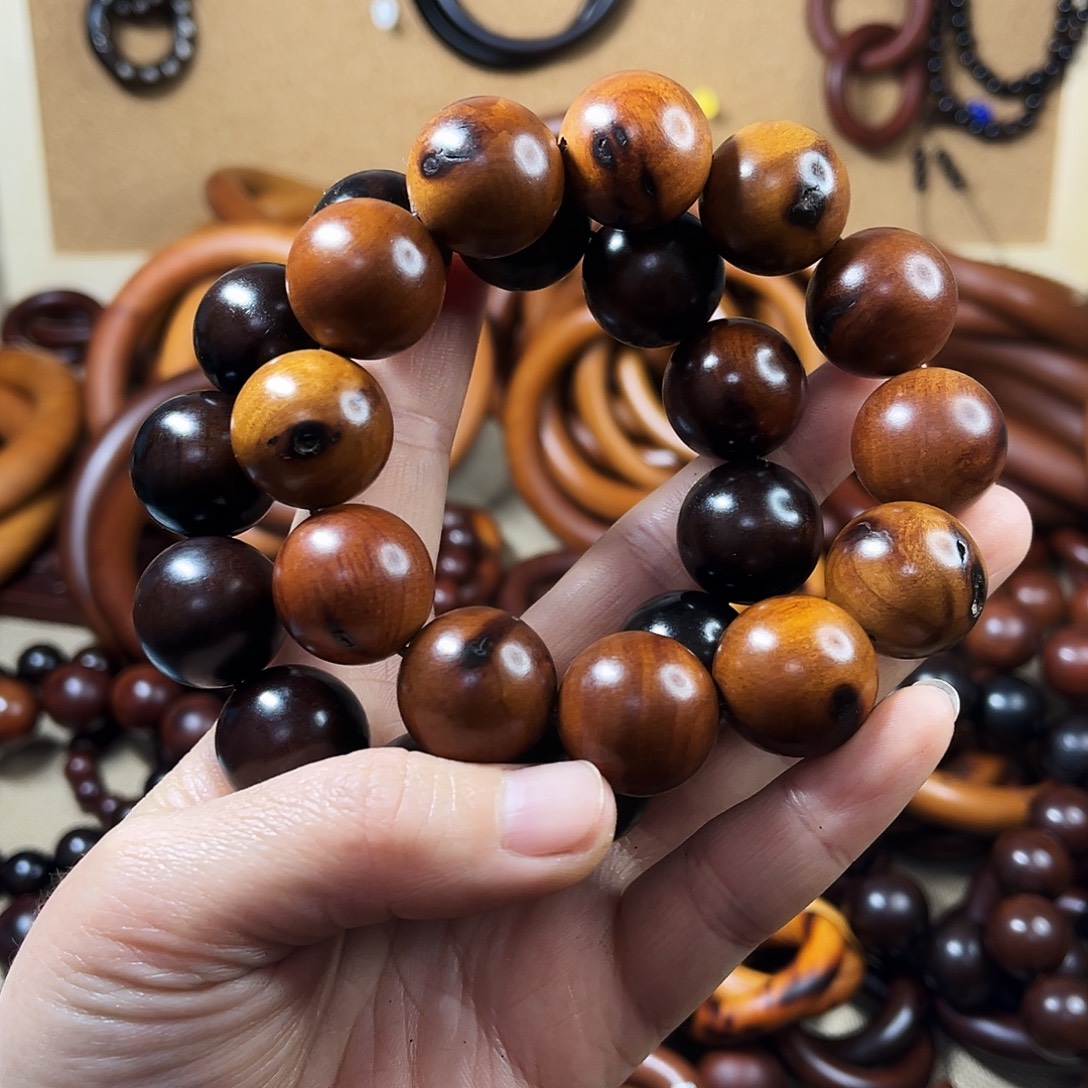 A***尘木质非金属枣木手串2.0两个