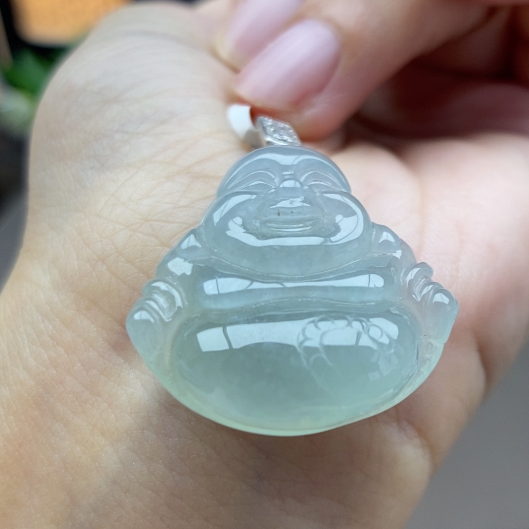 翡翠银S925镶嵌颈饰吊坠84