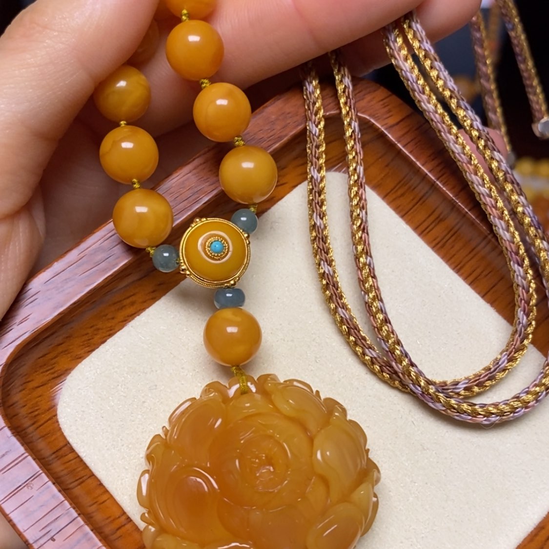 【闪购商品】蜜蜡颈饰未镶嵌项链