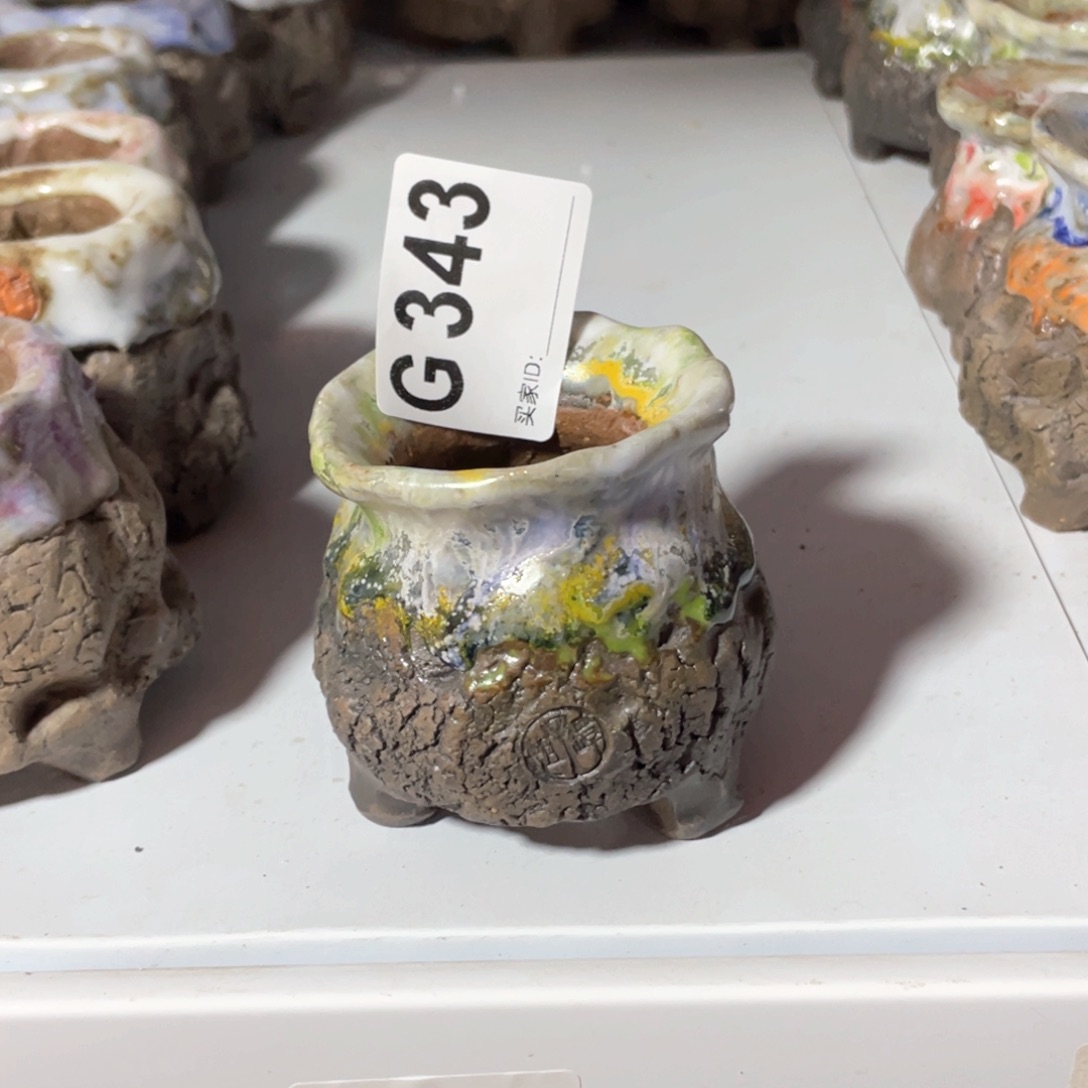 紫砂花盆叶*谨陶瓷花盆