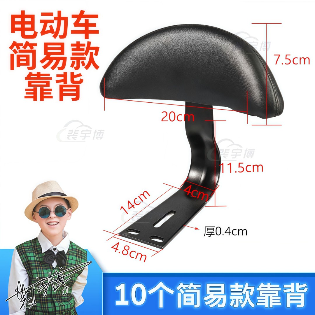 【10个】电动车简易款靠背
