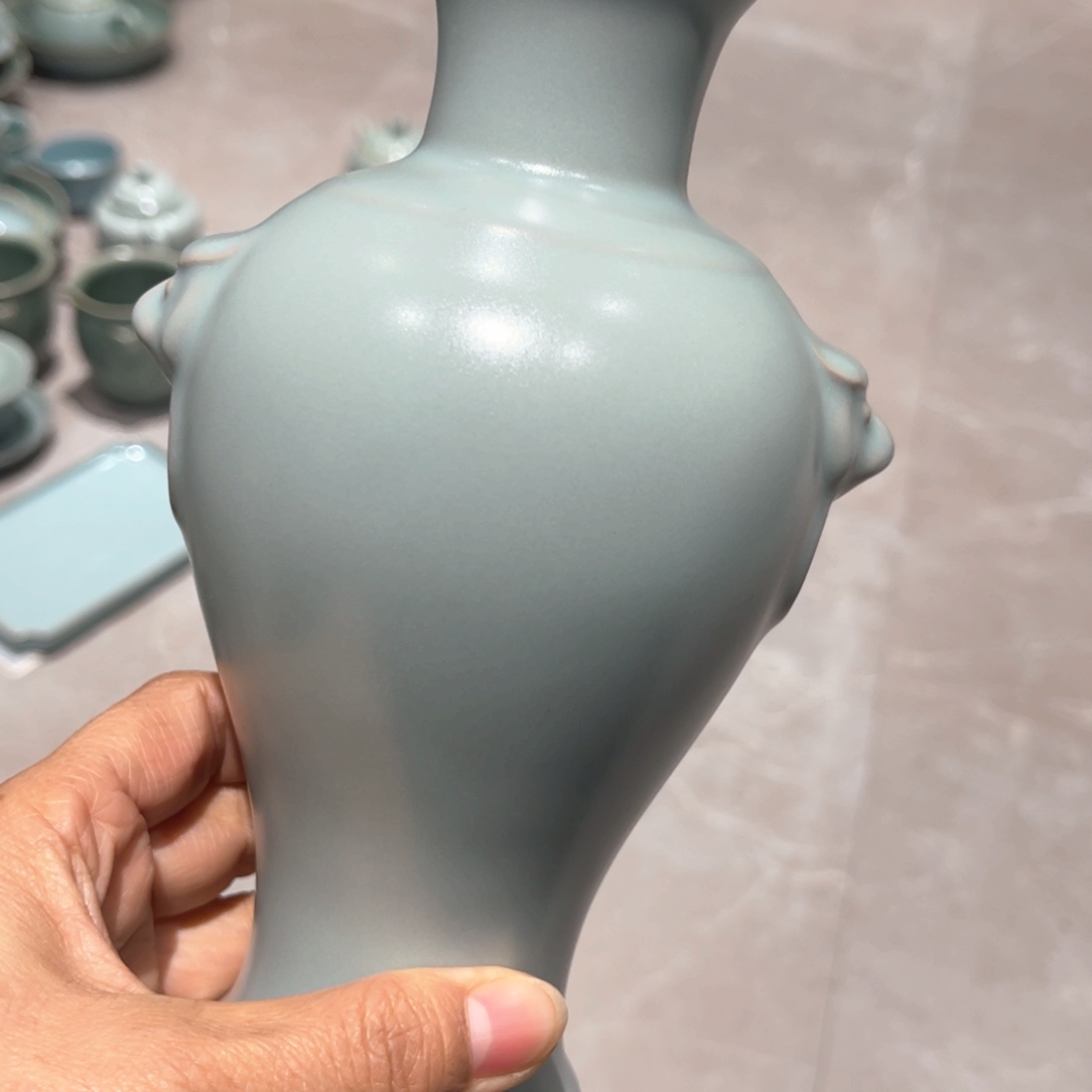 瓷杯子仿古微瑕瓶子哈哈哈哈