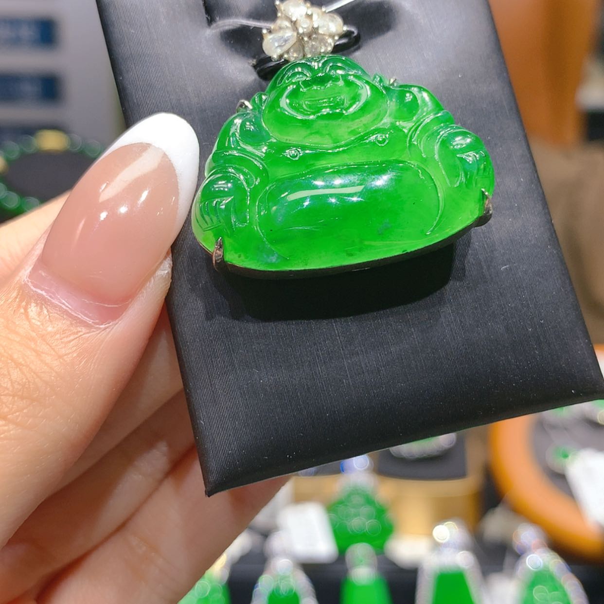 【闪购商品】翡翠银S925镶嵌颈饰4柒姐