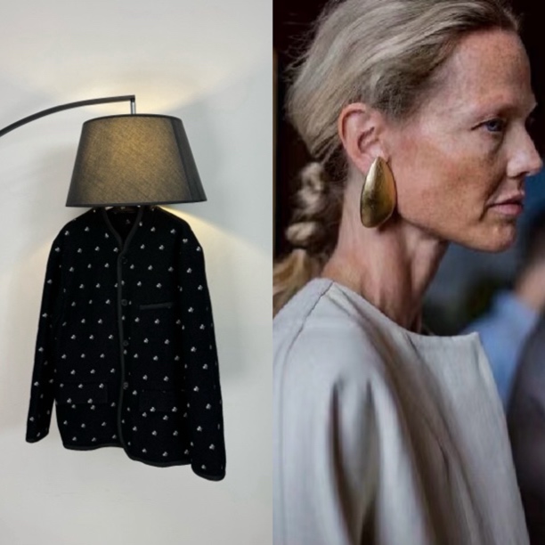 铜合金布艺耳饰 DALNN Collections｜永夜花田 手摇绣花耳环