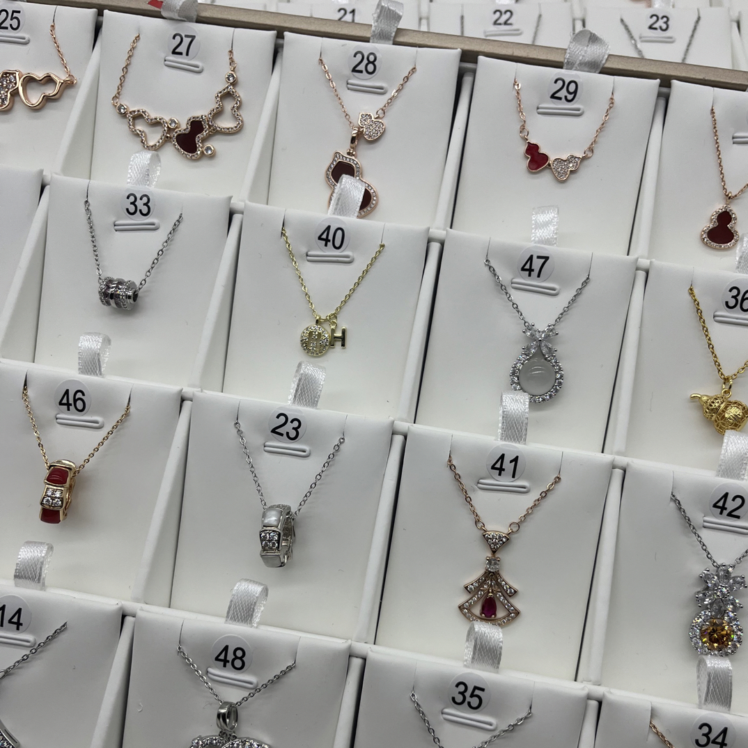 铜合金铜耳饰 【一号链接】锆石水晶耳饰吊坠戒指手链轻奢镶嵌