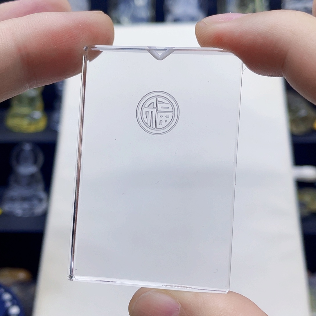颈饰未镶嵌水晶白水晶精雕福字平安牌吊坠