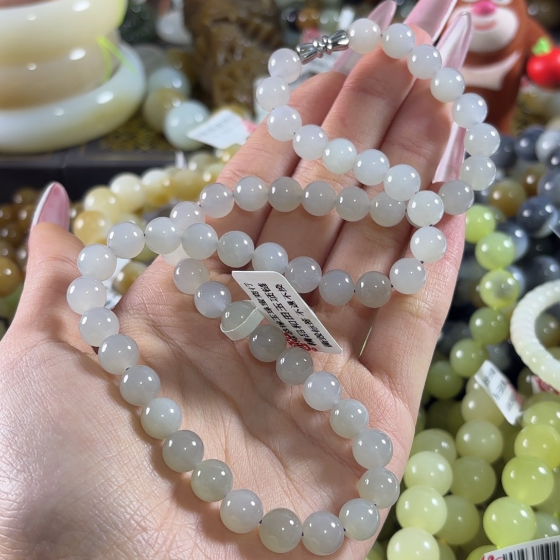 和田玉未镶嵌手链311