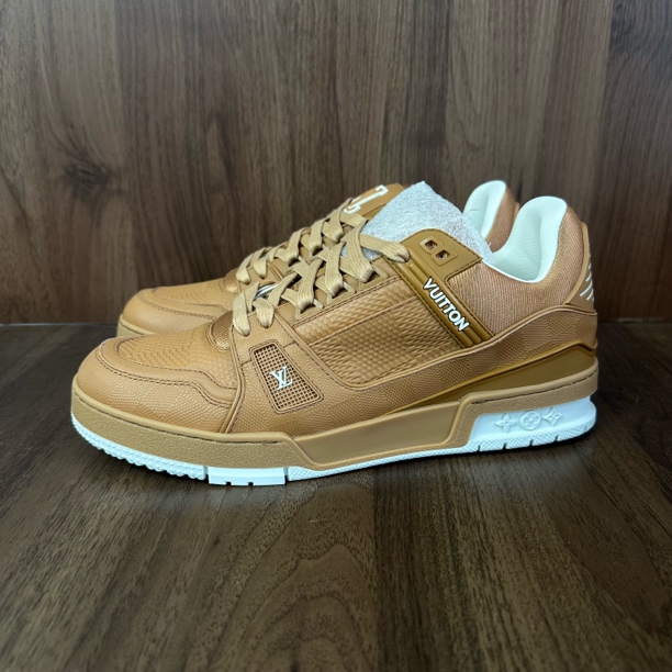 未使用 LouisVuitton/路易威登 41码 trainer 新款棕色 低帮板鞋