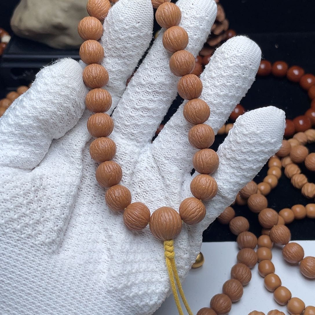 猴头核桃手串《**》凤羽原皮