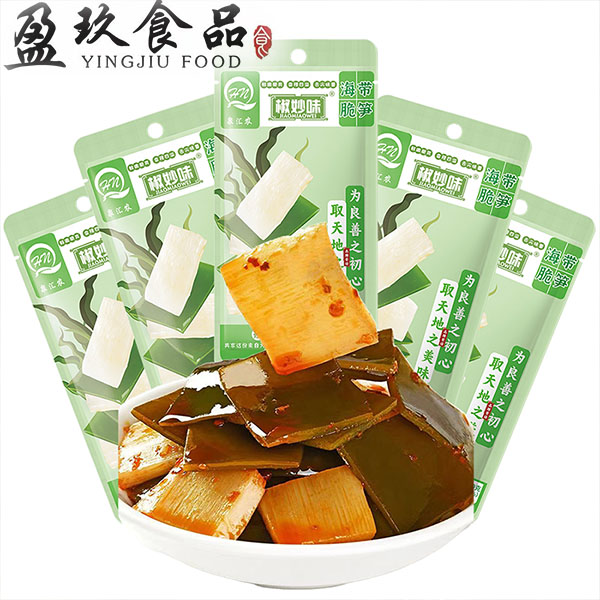 （三炮专享）椒妙味酸辣海带脆笋零食香辣脆爽开袋即食香港进口零食