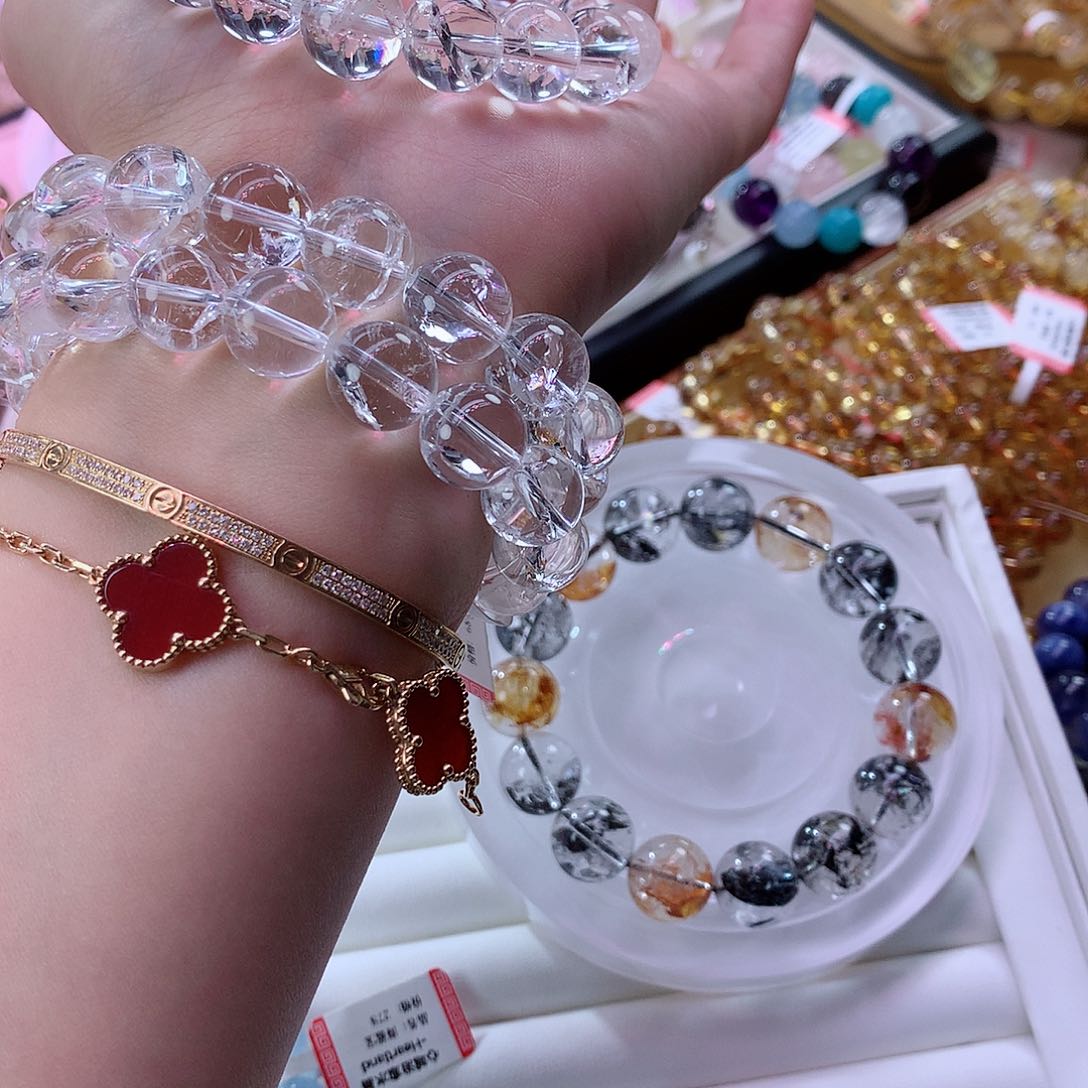 水晶手链未镶嵌白阿塞