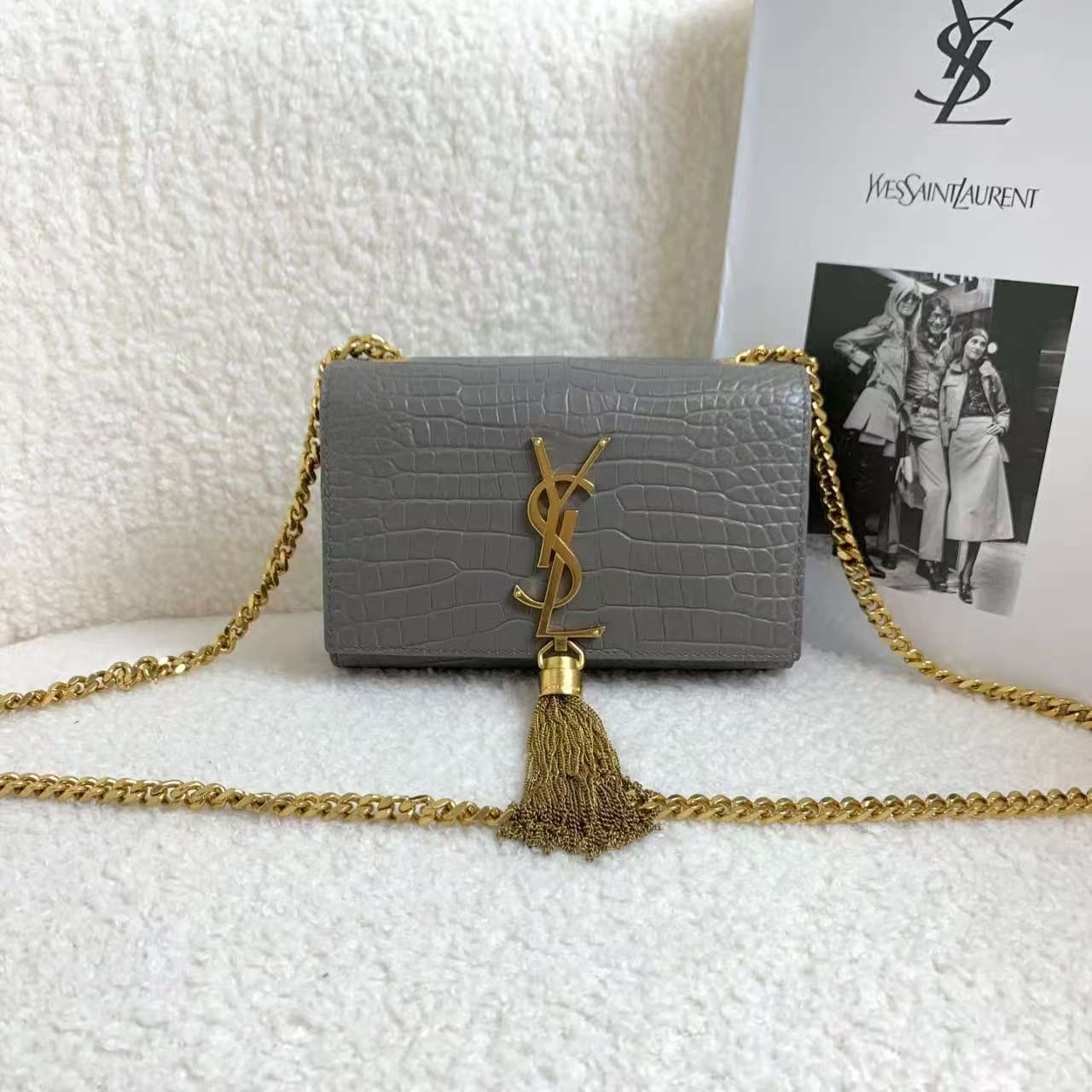 99新 YSL/圣罗兰 kate流苏mini /83703401/12期免息/代卖服务