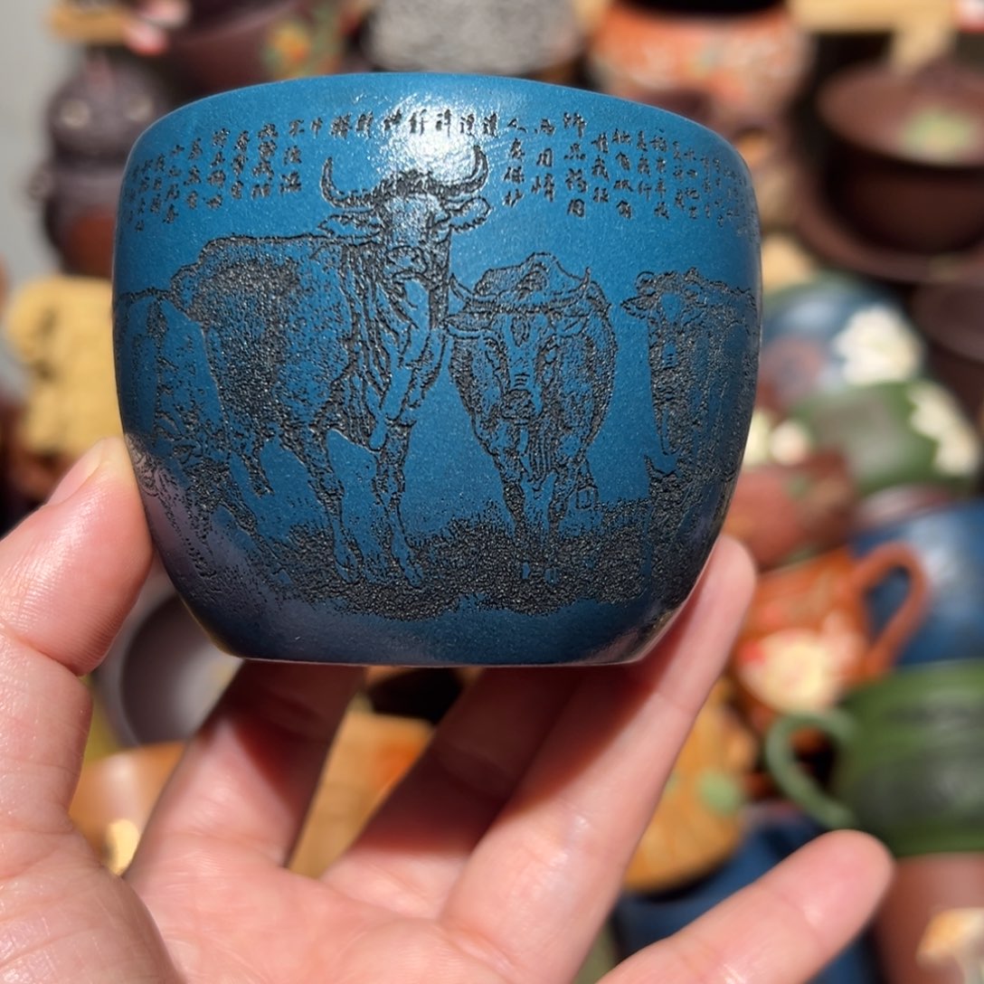 紫砂茶杯宜兴紫砂主人杯