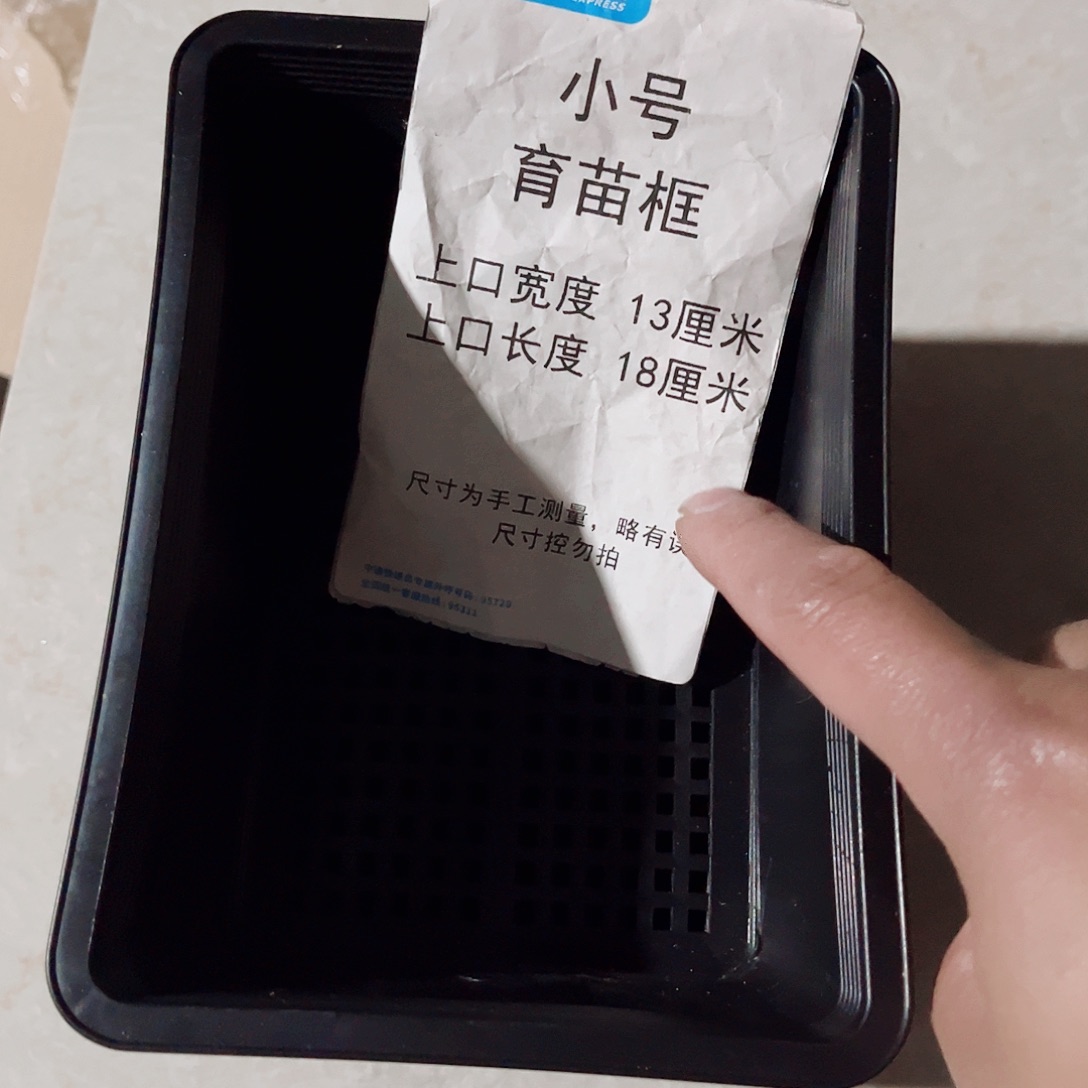 塑料小号育苗框黑色10个无托