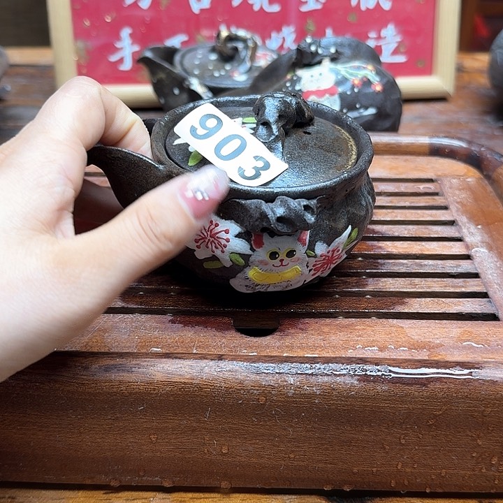 纯手工制作粗陶茶具